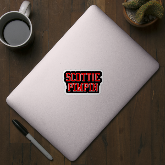 Scottie Pimpin (Red & White Lettering) by KyleHarlow